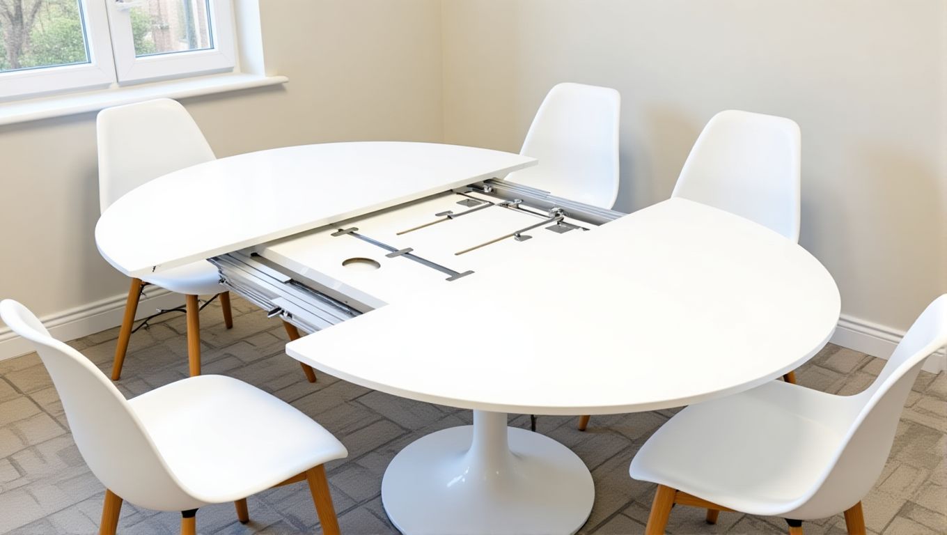 Обеденный раскладной стол: варианты изготовления